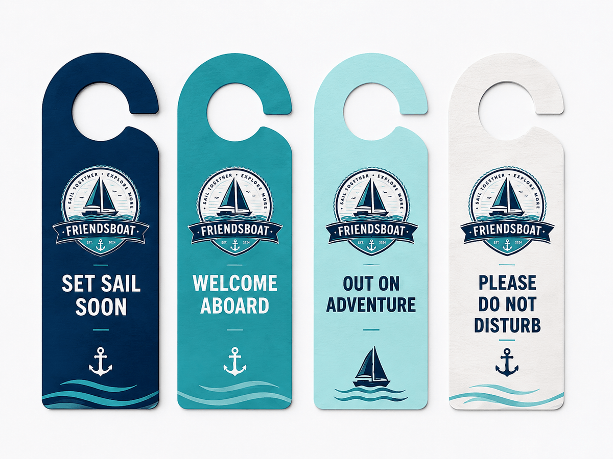 Friendsboat nautical door hanger set