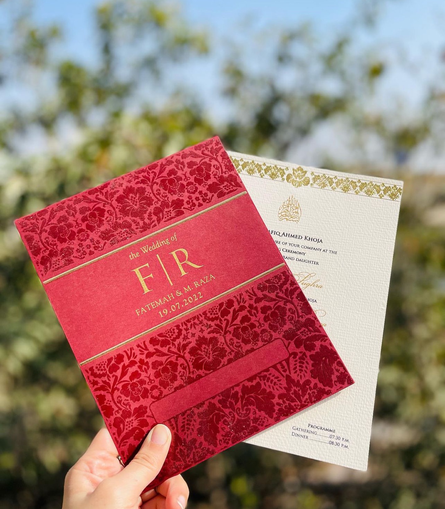 Wedding invitation card