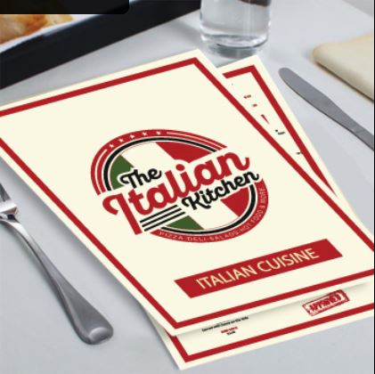 Restaurant menu printing